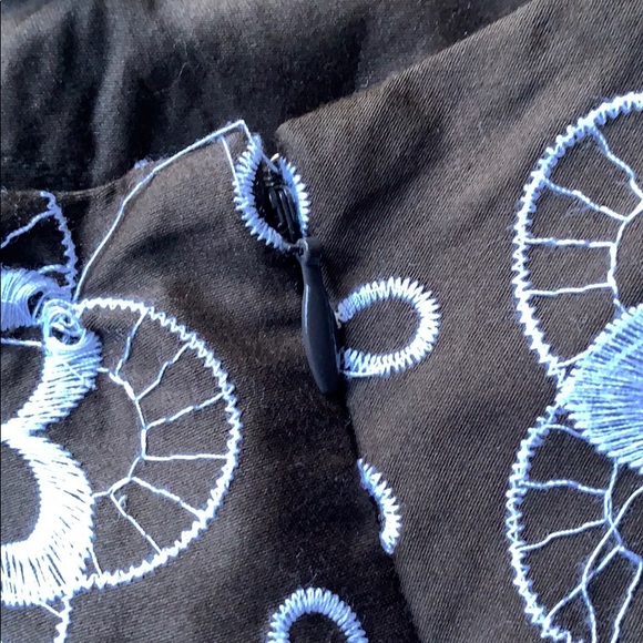 ANN TAYLOR LOFT skirt size 10 brown white - Picture 6 of 7